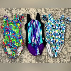 COPY - Three Snowflake gymnastic leotards